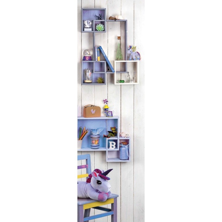 Desgin wooden frame rectangle 3pcs, 40x25x10cm/18x18x10cmFSC
