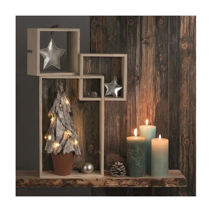 Design-Rahmen Holz rechteck 3Stück 60x30x10/18x27x10cm/39x27x10cm