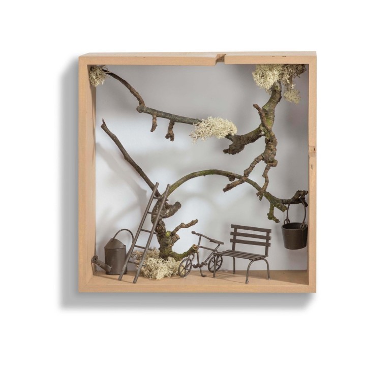 Design-Rahmen Holz Quadrat 3 Stück 30x30x10cm,27x27x10,24x24x10