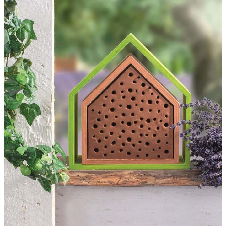 Design-Rahmen Holz Häuser 3 Stück 26x30x10cm/25x25x10/17,5x20x10