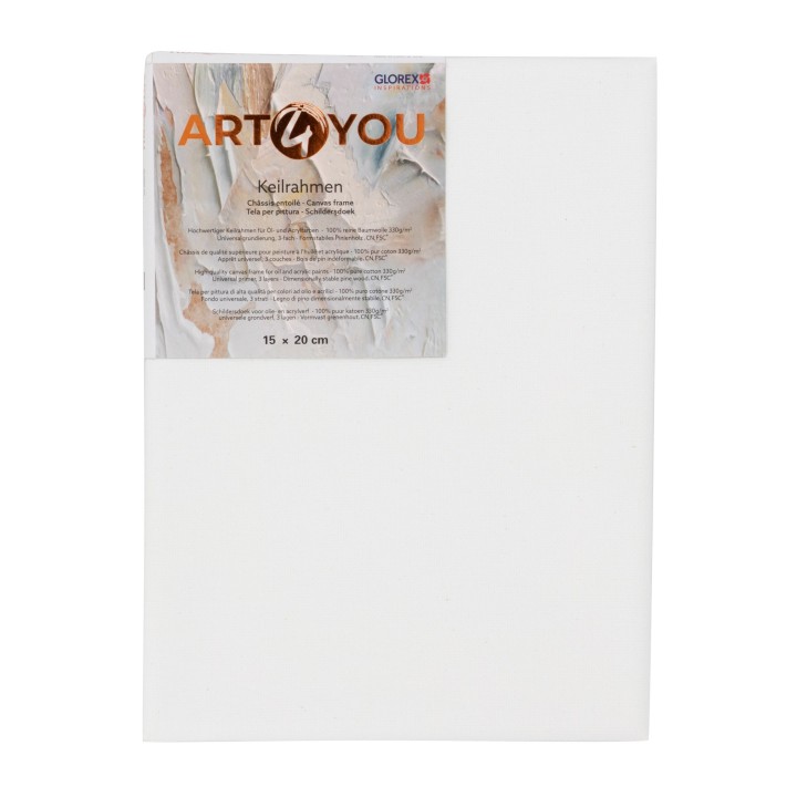 Canvas frame 1,7cm 15x20cm 330g/m2 FSC pine