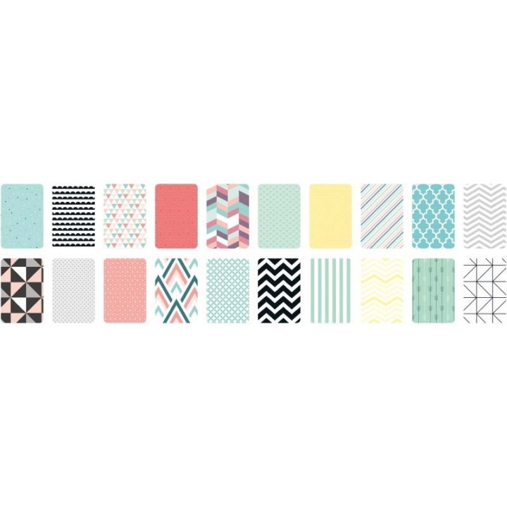 Bloc à motifs Geometrie 24x34cm, 20 feuilles