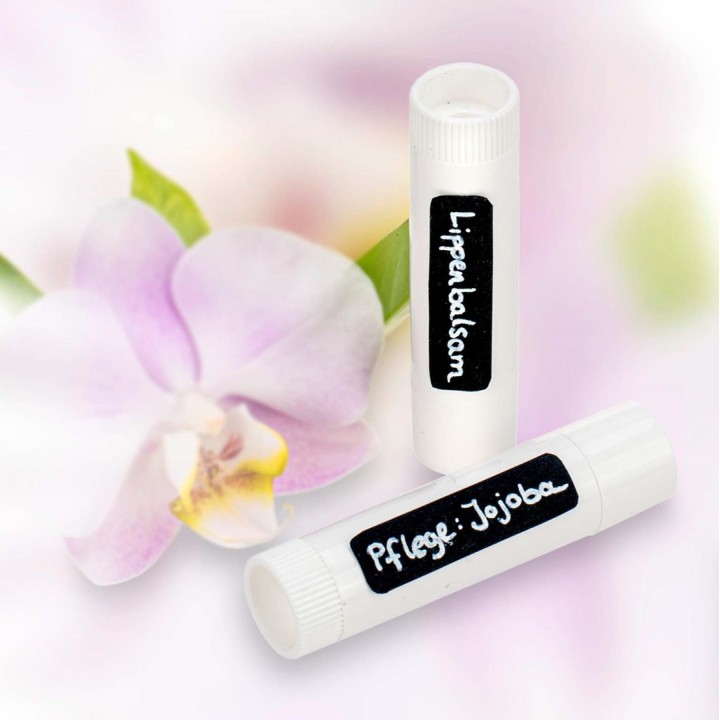 Lippenstift-Hülse 6ml 3 Stück weiss