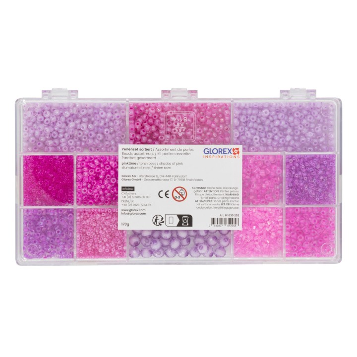 Perlen-Set, 170g pinktöne