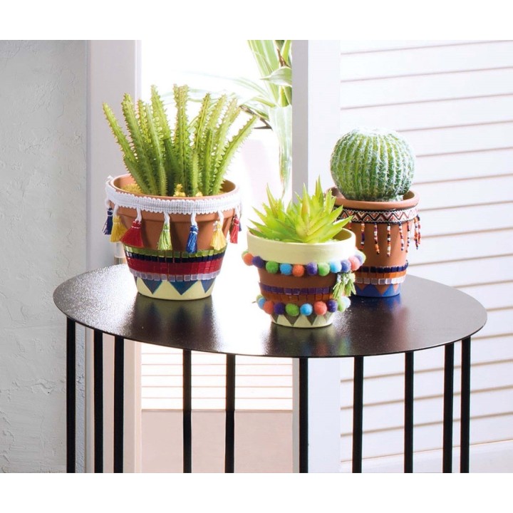Guirlande de pompons, 1m multicolore