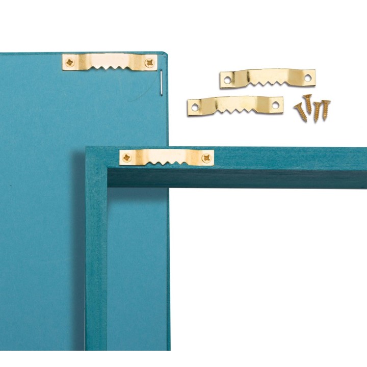 Hanger photo frame 2pcs 4 screws 40mm, gold colour
