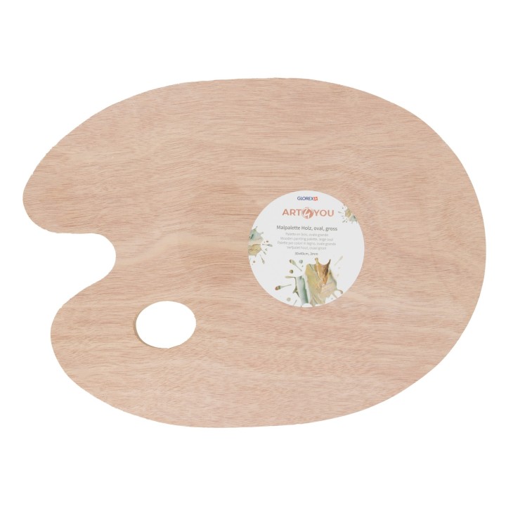 Farbmischpalette oval groß 30x40cm, 3mm, FSC