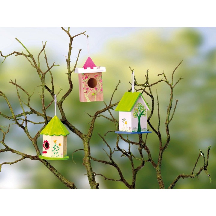 Vogelhaus aus Holz, Turm 8x8x13cm