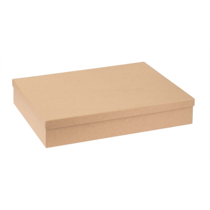 Pappbox rechteckig für DIN A4 24,7x34,7x6,4cm
