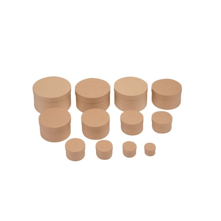 Rundbox aus Pappe Durchmesser: 80mm, Höhe: 45mm