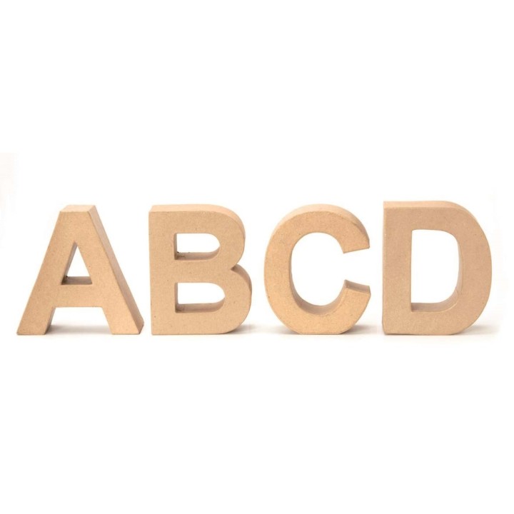 Papp-Buchstabe natur A 17,5X5,5cm