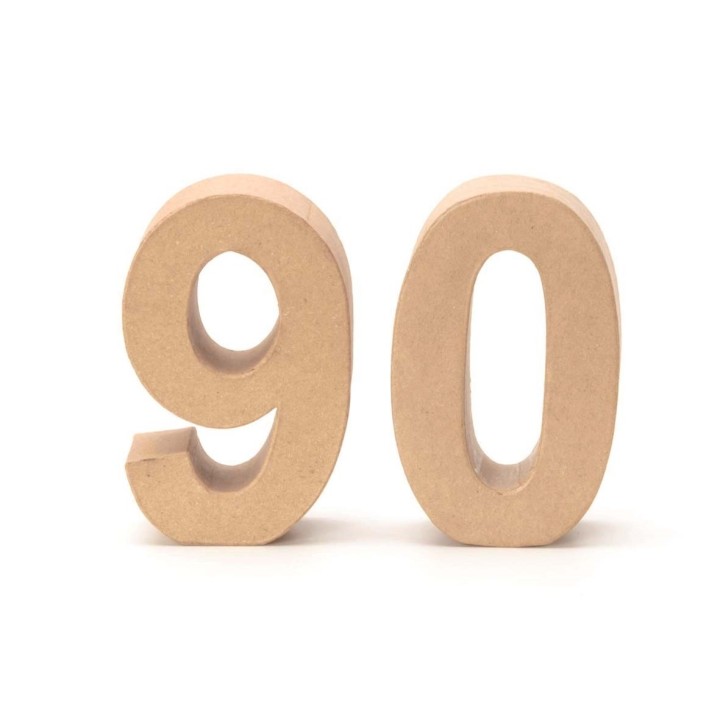 Chiffre en carton 9 17,5X5,5cm