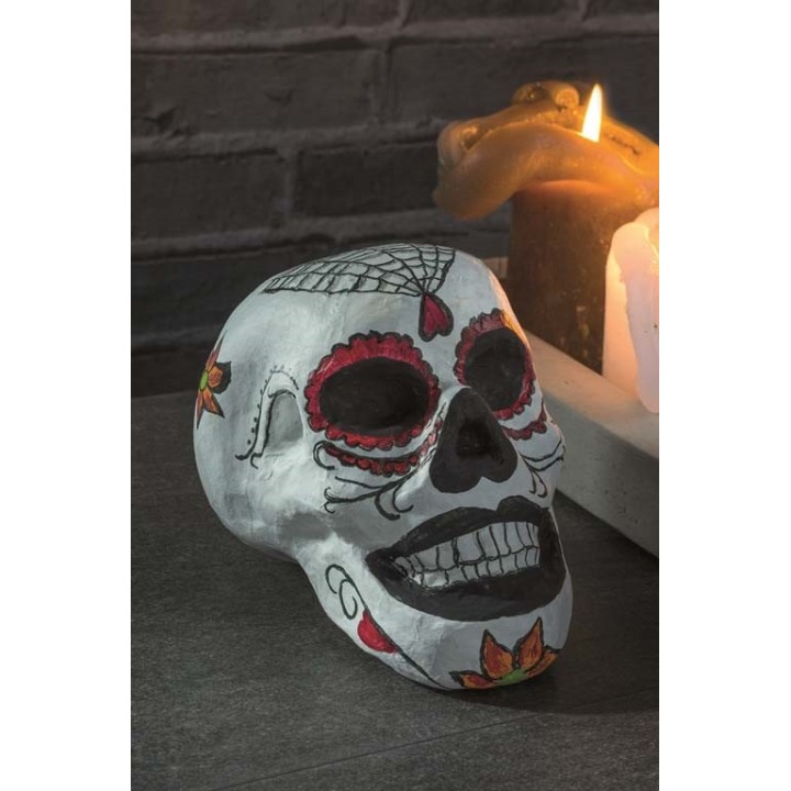 Papp-Totenkopf 15,5x10,5x12cm