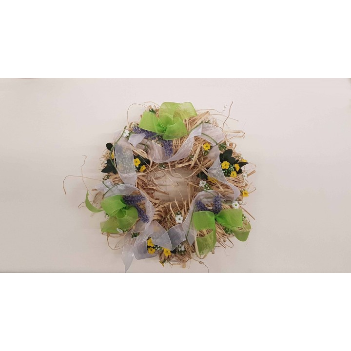 Organza ribbon 25mm 5m light green
