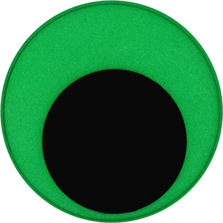 Yeux mobiles phosphorescents 4pcs, 35mm autocollant