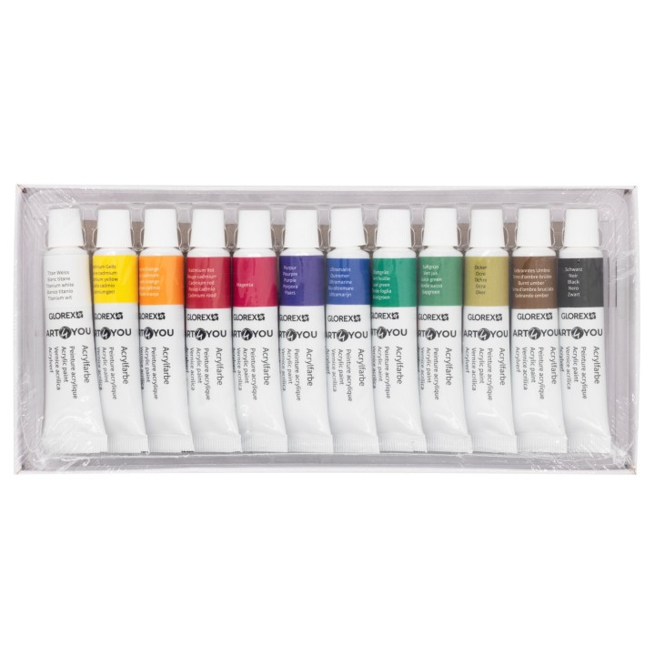 Acrylfarben-Set Basic 12St, je 12ml