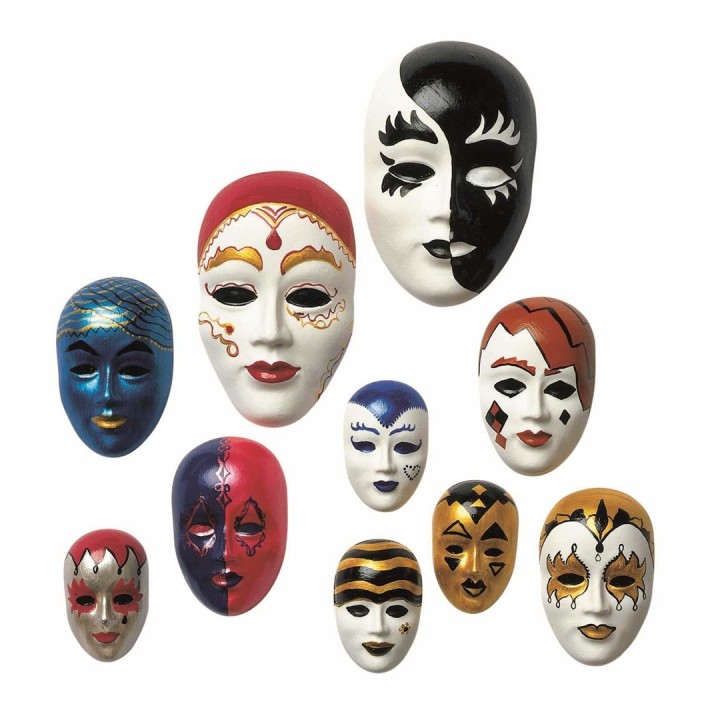 Giessform Masken-Set 10-tlg.