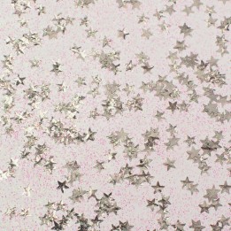 Glitterglue Flasche 53ml "Confetti" Sterne silber