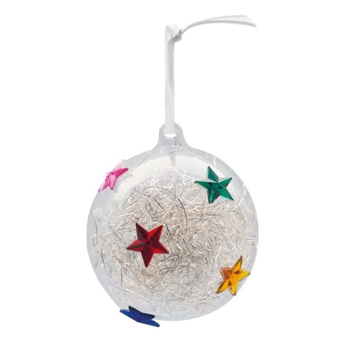 Boule en plastique transparent 80mm