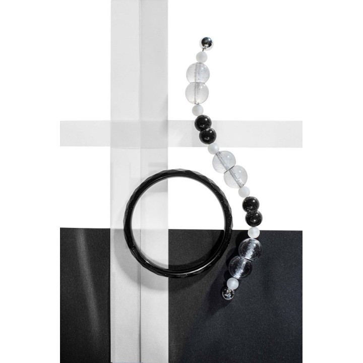 Fermoir magnétique 10mm couleur argent