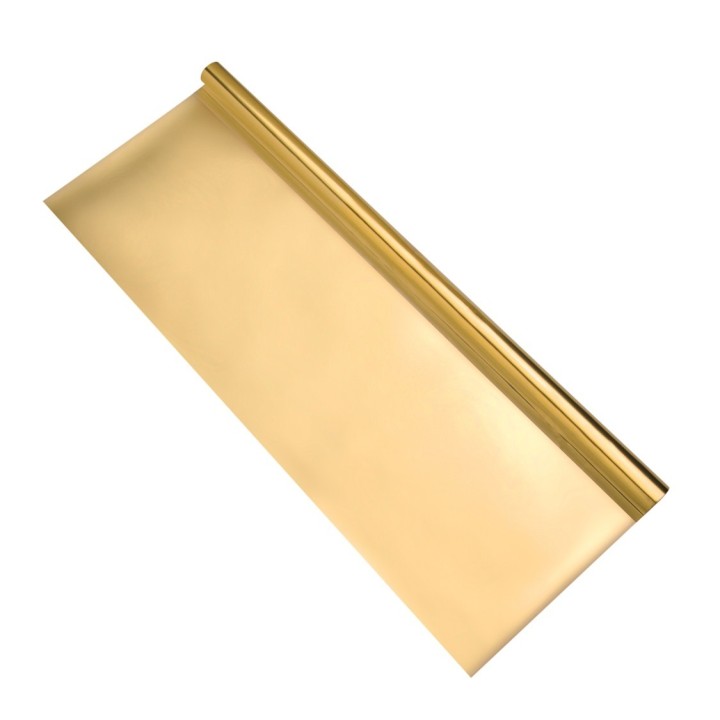 Alufolie doppelseitig kaschiert 50x78cm, 1 Rolle, gold/gold