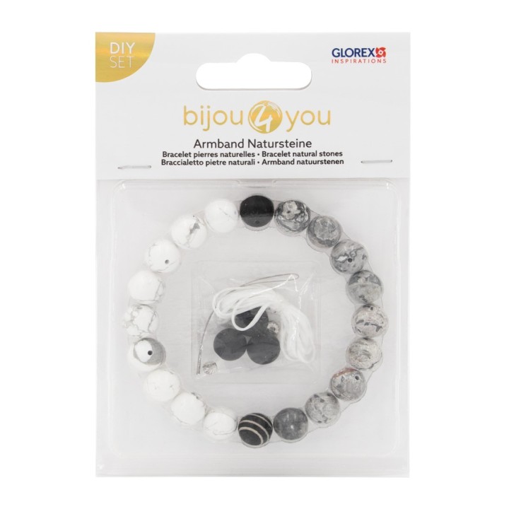 Armband, Naturstein, Marmor DIY, 10mm