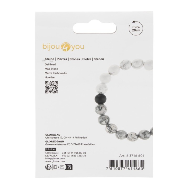 Armband, Naturstein, Marmor DIY, 10mm