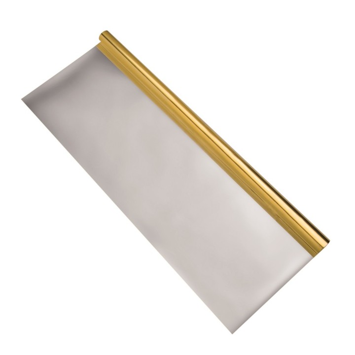 Alufolie doppelseitig kaschiert 50x78cm, 1 Rolle, gold/silber