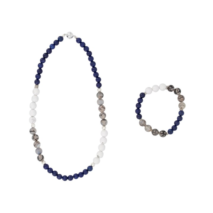 Natursteine, 8mm, 10St. Howlite