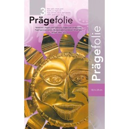 Prägefolie gold, Hartmetall 19x30 cm, 3 Blatt