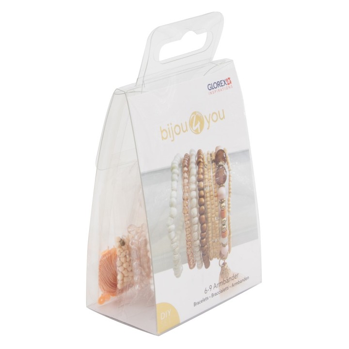 DIY Armband-Set, sandfarben