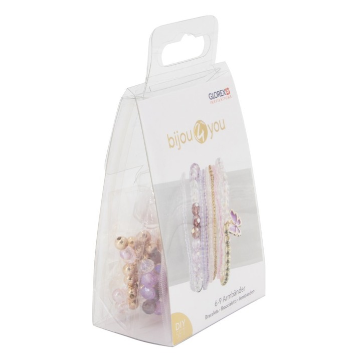 DIY Armband-Set, rosa-lila