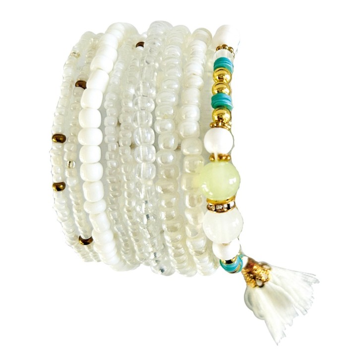 DIY Armband-Set, weiss