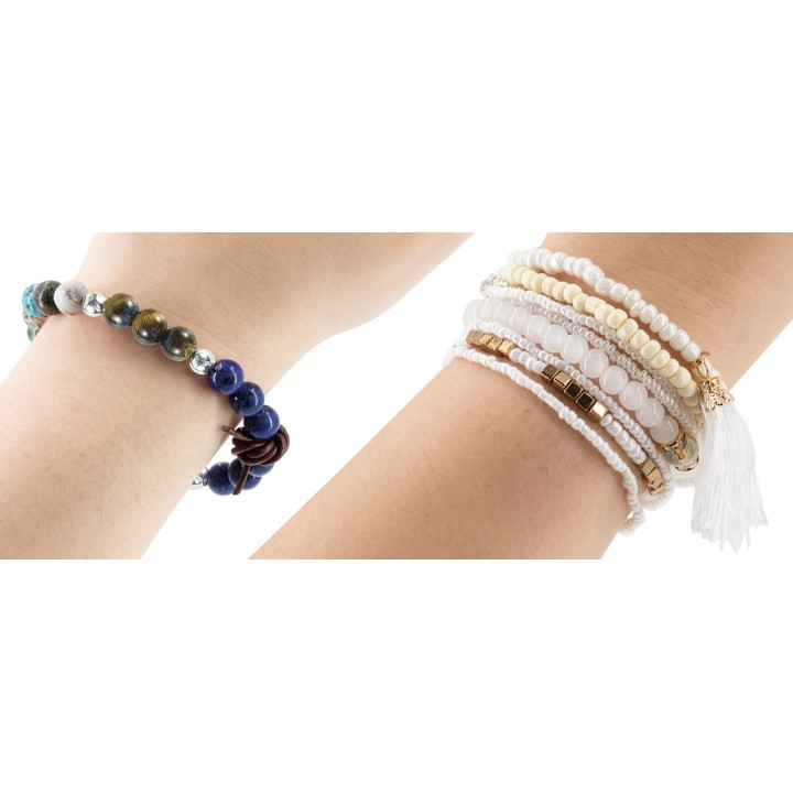 DIY Armband-Set, weiss