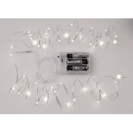 Guirlande lumineuse 40 lampes  pour 2xAA 2x2m
