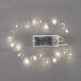 Lichterkette 20 Lämpchen  warmweiss mit Timer