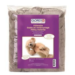 Ouate de rembourrage 1kg, brun/beige