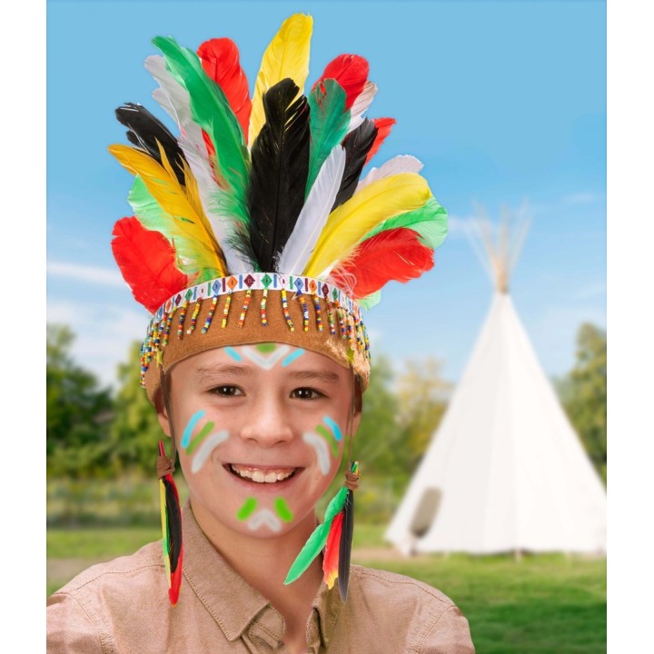Plume indienne 16cm env.15pcs Mix
