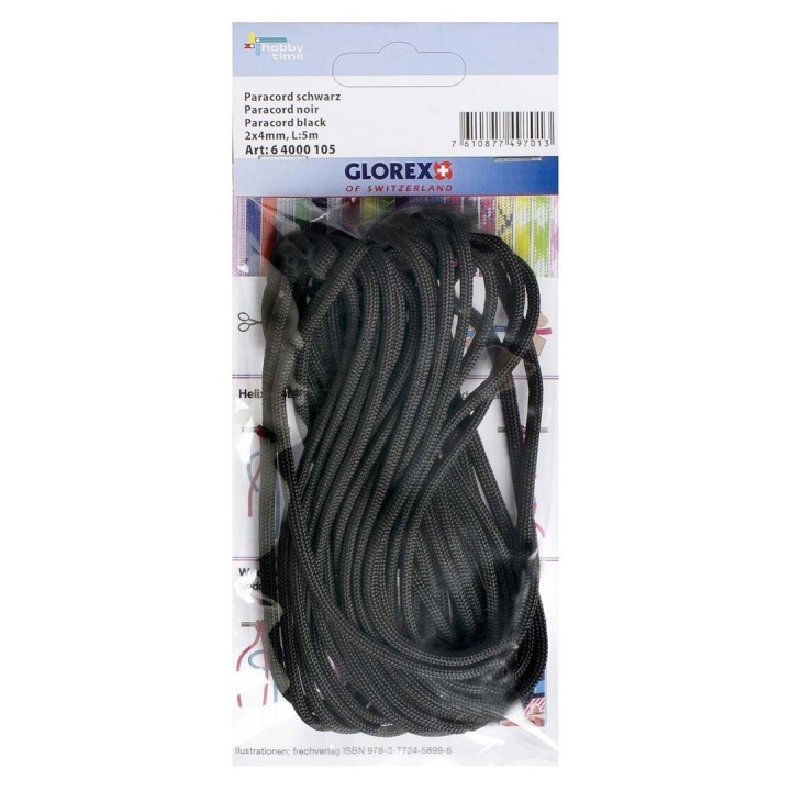 Paracord 2x4mm, 5m noir