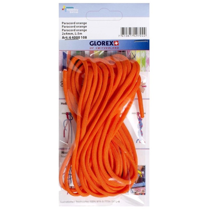 Paracord 2x4mm, 5m orange