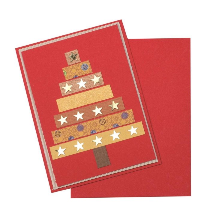 Sequins stars assorted 3 iridescent, red, gold, silver