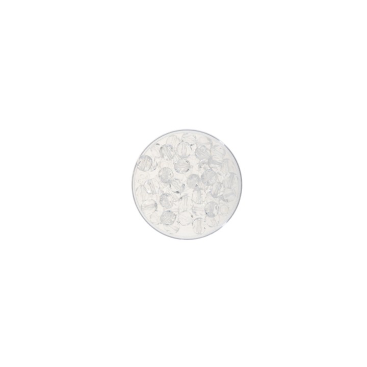 Perles en verre taillé 6mm 50pcs cristal