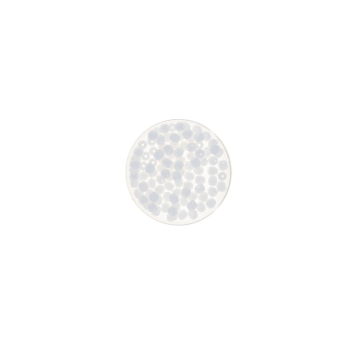 Glass bead 4mm 100pcs white