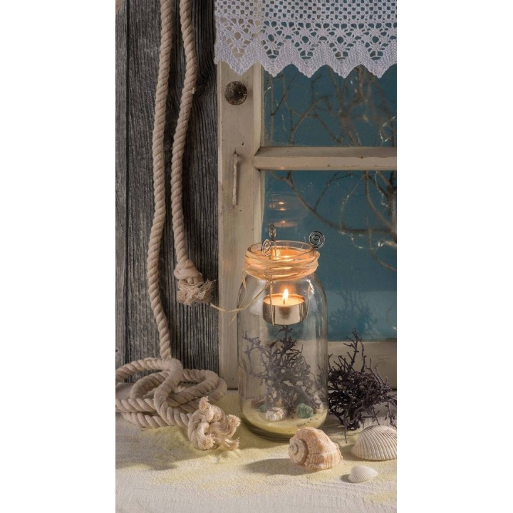 Support à bougie en métal pour verre 7cm 2pcs couleur argent