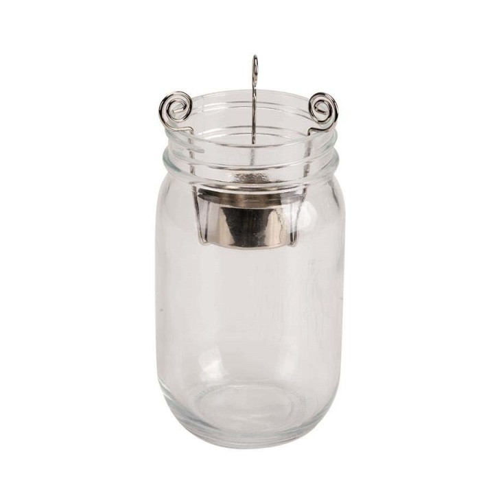 Support à bougie en métal pour verre 7cm 2pcs couleur argent