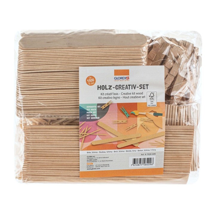 Holz-Creativ-Set circa 1.500 Teile
