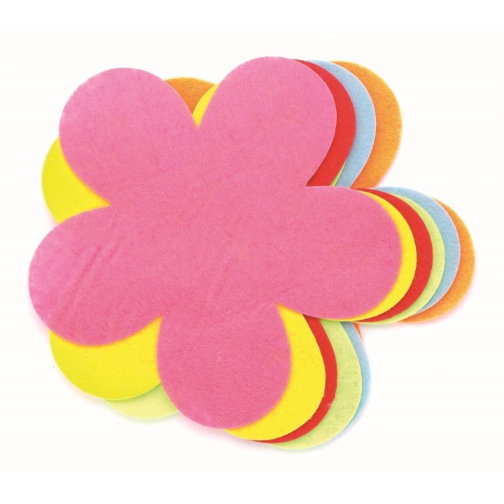 Trèfle en feutrine 6 pcs