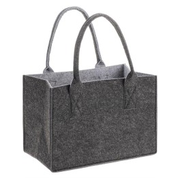 Filztasche, H26xB38xT24cm bicolor, anthrazit/grau