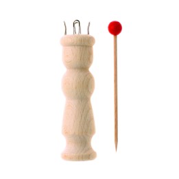 Strickliesel mit Nadel 30mm 11,5cm 4 Metallschl.