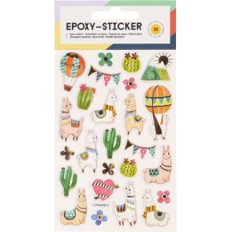 Epoxy-Sticker Alpaca 25 Sticker